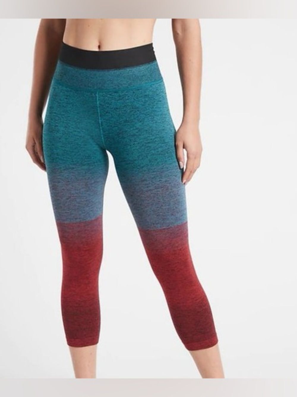 Athleta Relay Capri Leggings in Multi NWT XS